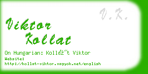 viktor kollat business card